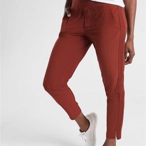 Dark Red Athleta Brooklyn Ankle Pants